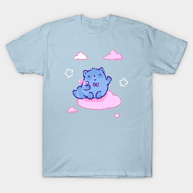 Raccoon on a cloud T-Shirt by Tinyarts